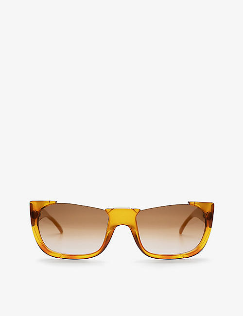 THE VINTAGE TRAP: Pre-loved 2396-11 Dior 80s acetate square-frame sunglasses