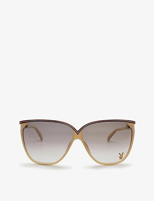 THE VINTAGE TRAP: Pre-loved 4612-70 Playboy 70s cat-eye acetate sunglasses