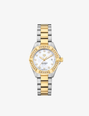 TAG HEUER WBD1423.BB0321 Aquaracer 18ct yellow gold plated