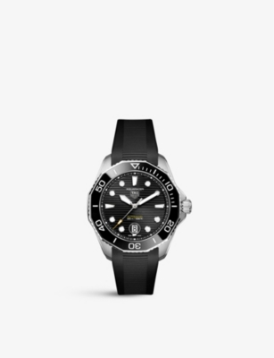 TAG HEUER WBP201A.FT6197 Aquaracer Professional 300 stainless steel and rubber automatic watch