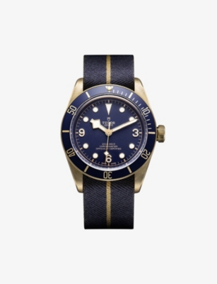 TUDOR: M79250BB-0001 Black Bay bronze and canvas automatic watch