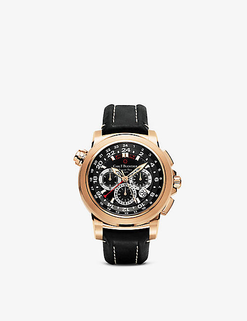 CARL F BUCHERER: 00.10620.03.33.01 Patravi Tech limited-edition 18ct rose-gold and leather automatic watch
