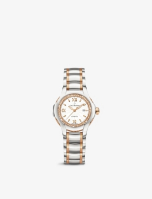 CARL F BUCHERER 00.10580.07.25.21.01 Pathos Diva stainless steel and rose gold automatic watch