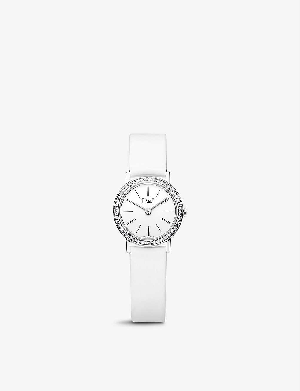 Piaget G0a44532 Altiplano 18ct White-gold And 0.4ct Diamond Automatic Watch In Silver
