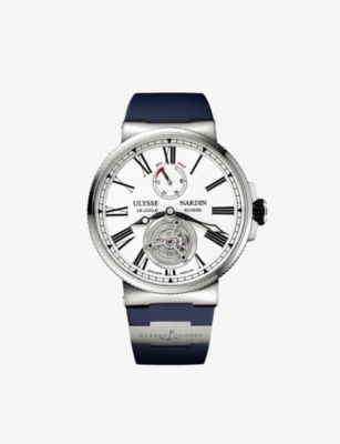 ULYSSE NARDIN: 1283-181-3/E0 Marine Tourbillon stainless steel automatic watch