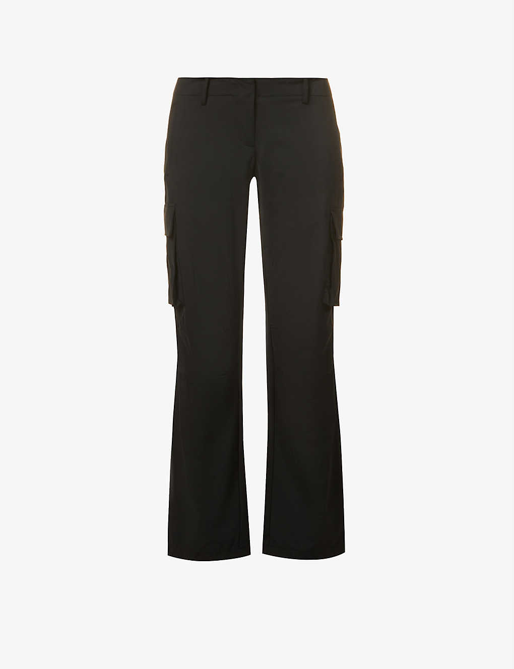 Selfridges & Co Women Clothing Pants Stretch Pants X Paloma Raven straight-leg low-rise stretch-cotton trousers 