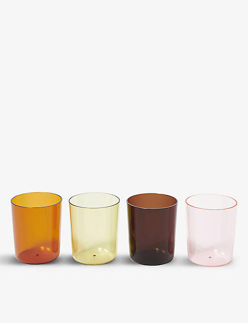 SUNNYLIFE: Poolside tinted tumbler glasses set of four