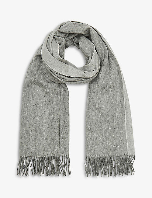 REISS: Picton wool and cashmere-blend scarf