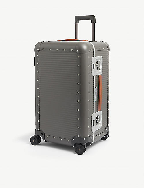 FPM - FABBRICA PELLETTERIE MILANO: Bank trunk aluminium suitcase