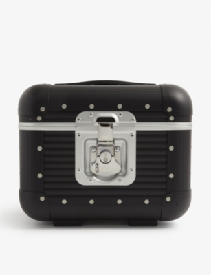 FPM - FABBRICA PELLETTERIE MILANO: Bank aluminium vanity case 26cm x 33cm