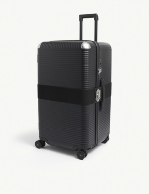 Fpm - Fabbrica Pelletterie Milano Bank Trunk Medium Hard Shell Suitcase 73cm X 40cm In Eclipse Black