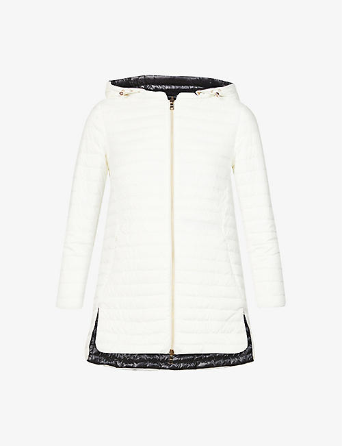 HERNO: A-shape quilted shell-down jacket