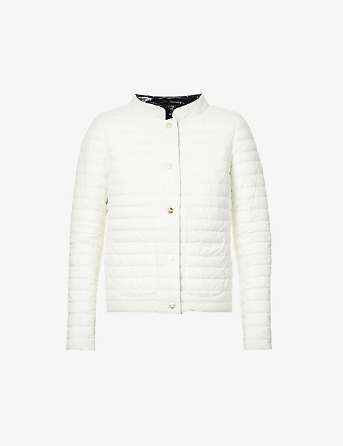 HERNO: Reversible quilted shell-down jacket