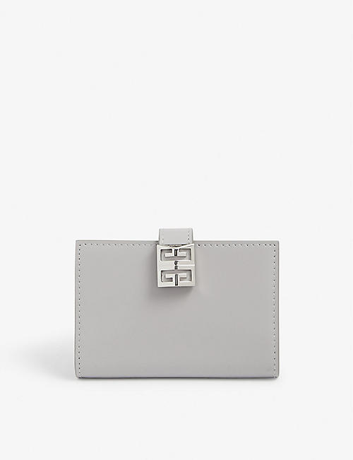 GIVENCHY: 4G-clasp leather bifold card holder