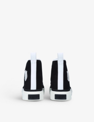 AMIRI Court logo-print canvas high-top trainers