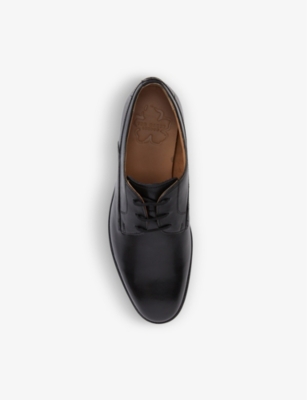 Shop Ted Baker Men's Black Formal Leather Derby Shoes