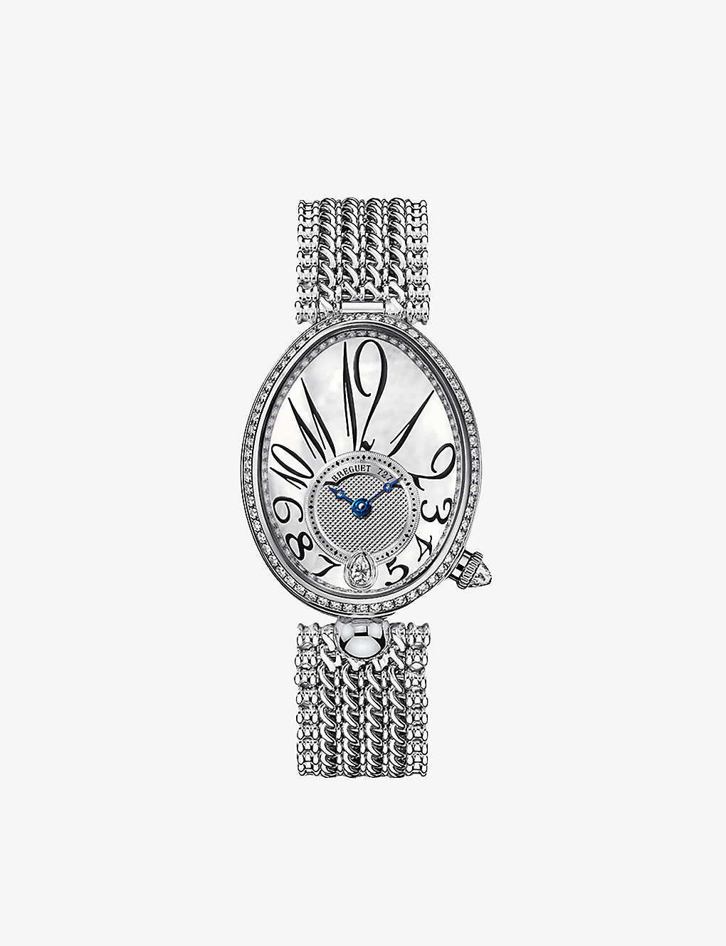 Breguet Womens 18ct White Gold 8918bb/58/j20/d000 Queen Of Naples 18ct White-gold, Diamond And Mothe