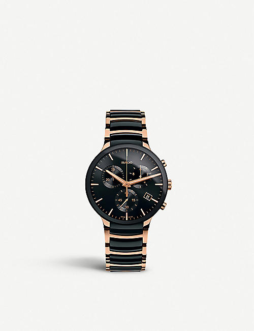 RADO: R30187172 Centrix stainless-steel and ceramic quartz watch