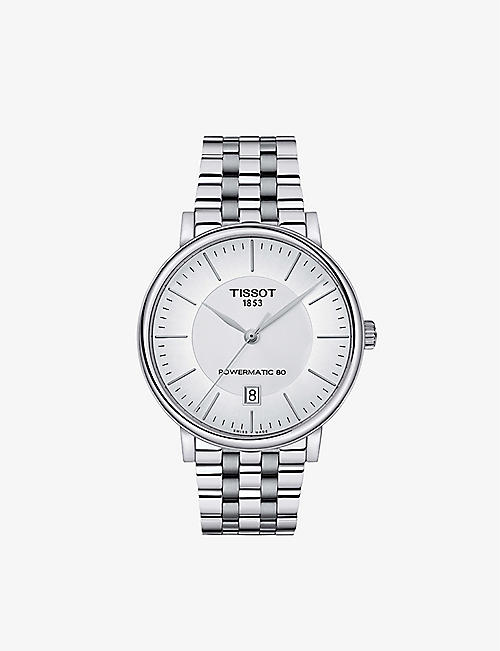TISSOT: T1224071103100 Carson Premium Powermatic stainless steel automatic watch