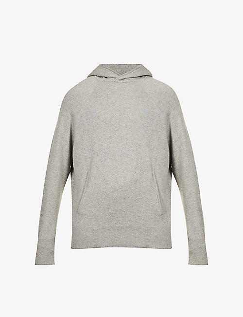 PANGAIA: Regular-fit recycled-cashmere, cashmere and recycled-wool blend hoody