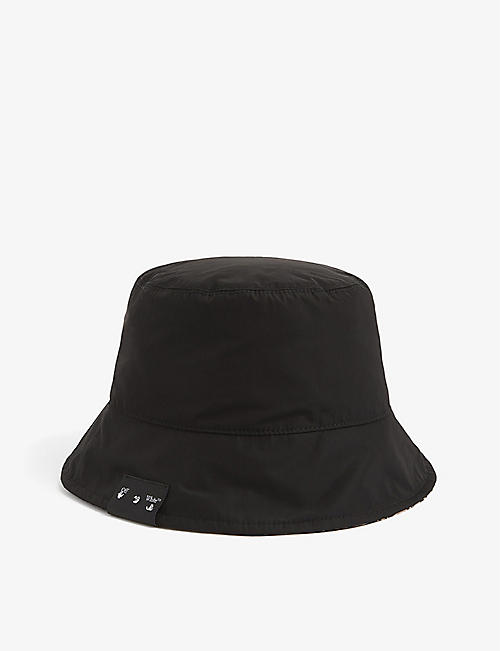 OFF-WHITE C/O VIRGIL ABLOH: Logo-patch shell bucket hat