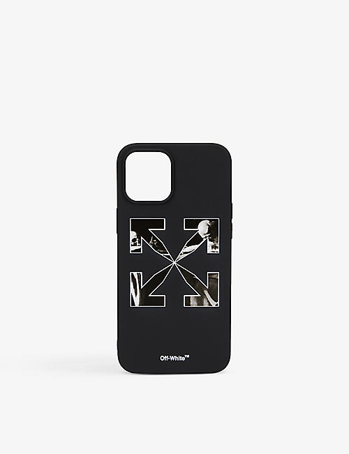 OFF-WHITE C/O VIRGIL ABLOH: Graphic-print rubber iPhone 12 Pro Max case