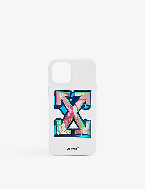 OFF-WHITE C/O VIRGIL ABLOH: Logo-print rubber iPhone Pro Max phone case