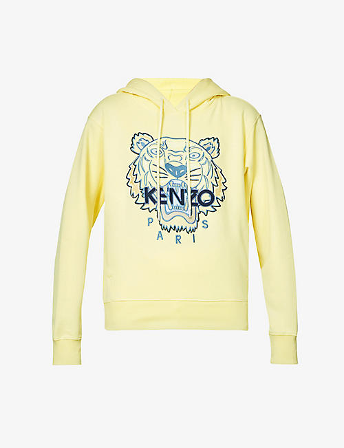KENZO: Icon Classic tiger-print cotton-jersey hoody