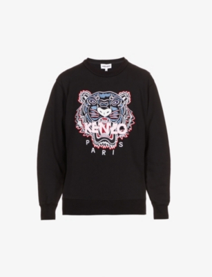 KENZO Tiger Classic brand embroidered cotton jersey sweatshirt Selfridges