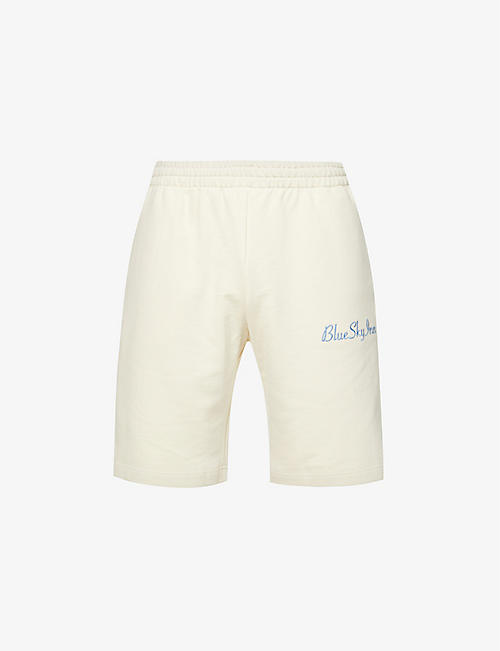BLUE SKY INN: Logo-embroidered regular-fit cotton-jersey shorts