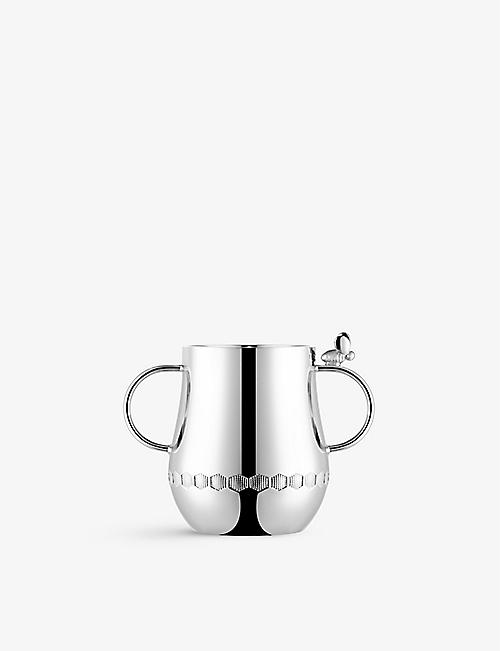 CHRISTOFLE: BeeBee double-handle silver-plated alloy baby cup