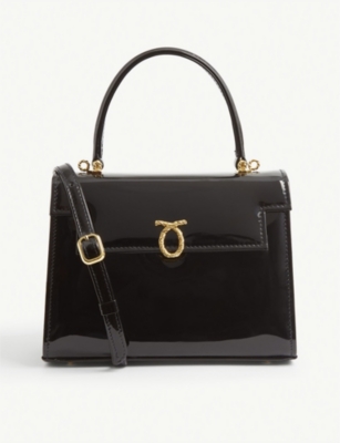 LAUNER Judi patent leather tote bag Selfridges