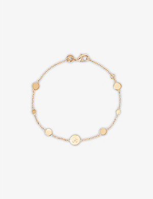 MERCI MAMAN Pastille personalised 18ct rose gold-plated brass bracelet