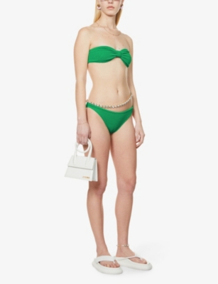 Jean ruched bikini
