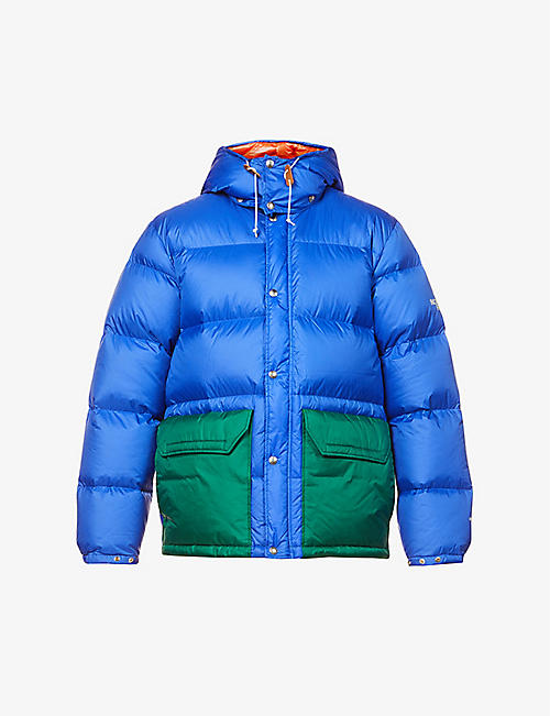THE NORTH FACE: Colour Block Sierra branded shell puffer jacket