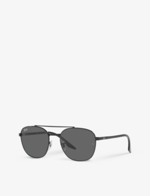 RAY-BAN: RB3688 Chromance square-frame metal sunglasses