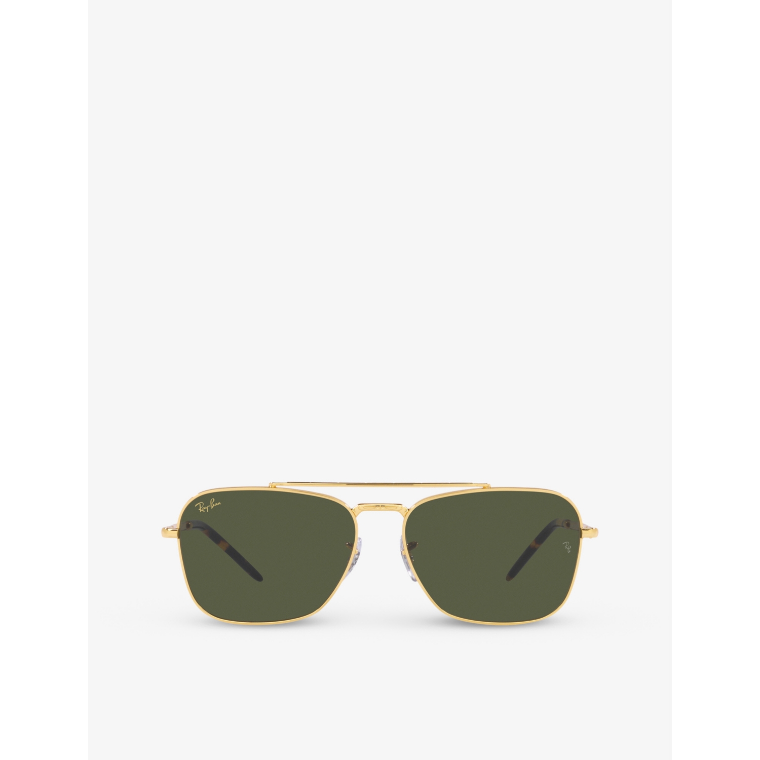 Ray-Ban Caravan Square-Frame Metal Sunglasses