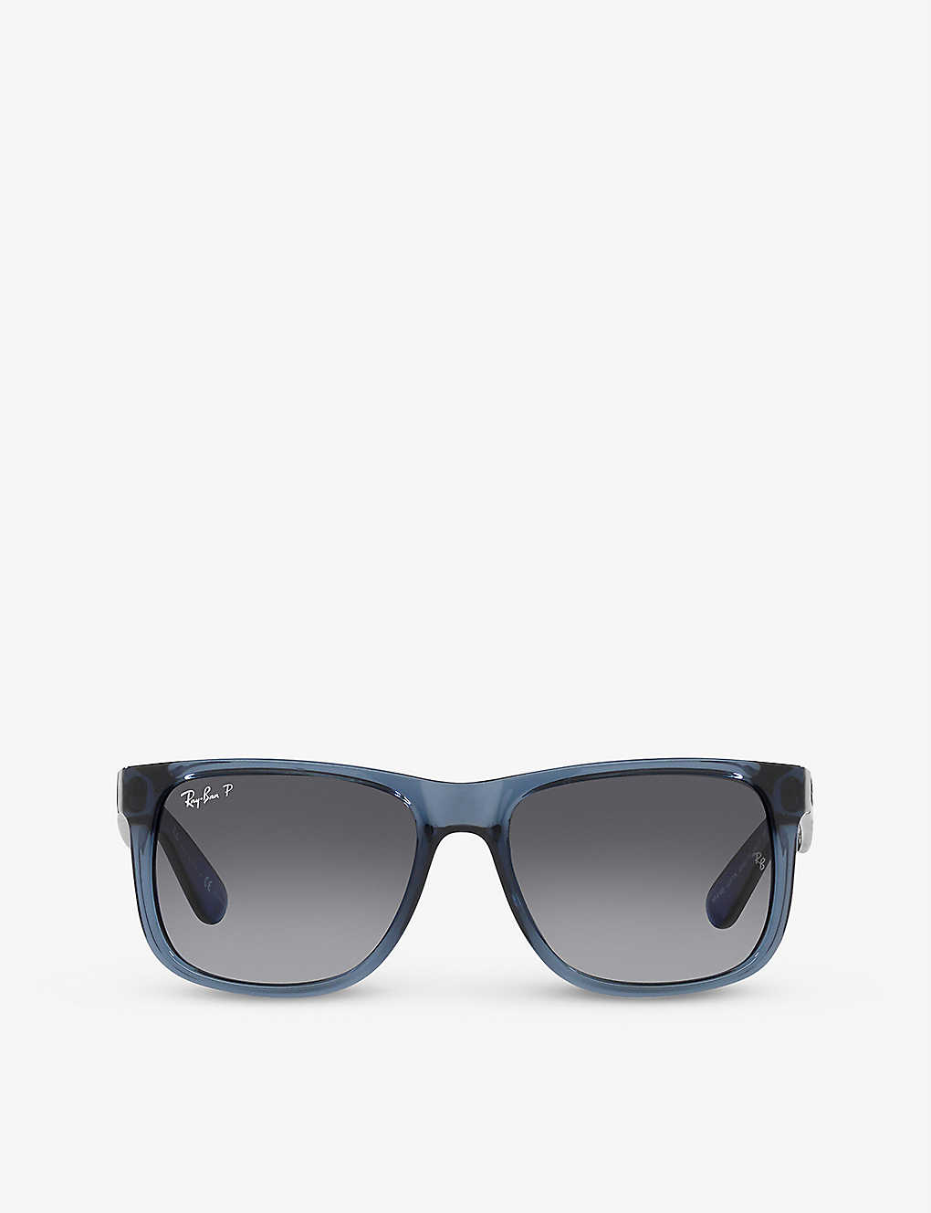 Ray Ban Rb4165 Justin Rectangle-frame Acetate Sunglasses In Blue