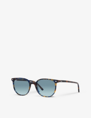 RAY-BAN: Elliot geometric-frame acetate sunglasses
