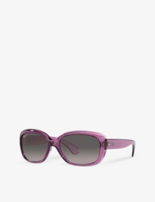 RAY-BAN: RB4101 Jackie Ohh rectangle-frame acetate sunglasses