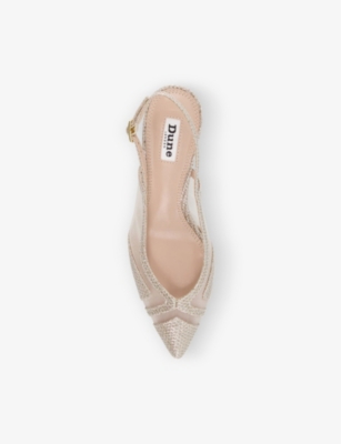 gold court shoes dune