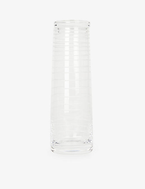J HILL'S STANDARD: Loop handmade crystal decanter 900ml