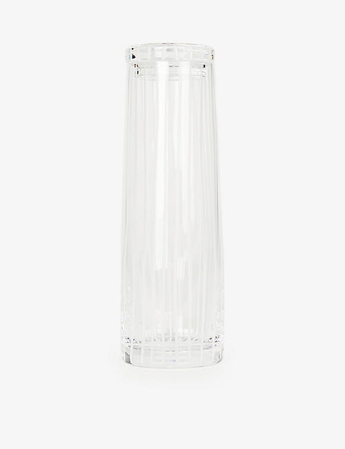 J HILL'S STANDARD: Row handmade crystal decanter 20cm