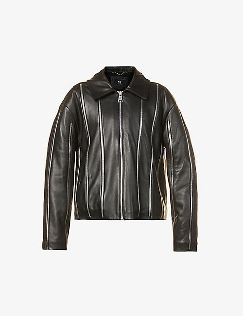 HARDWARE LDN: Zipped leather jacket