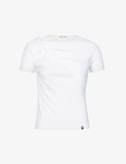 1017 ALYX 9SM: Twisted slim-fit stretch-cotton T-shirt
