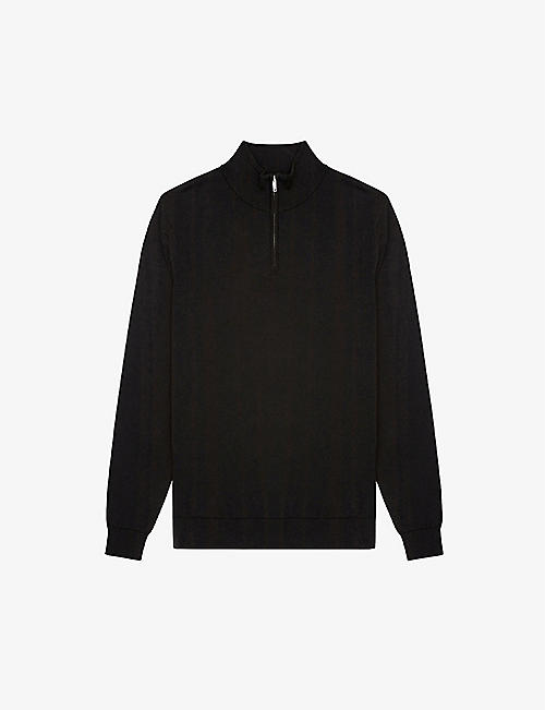 REISS: Blackhall funnel-neck merino-wool jumper