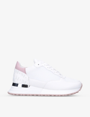 plain white running trainers