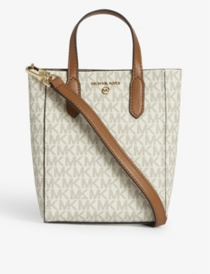 MICHAEL MICHAEL KORS Sinclair logo print vegan leather cross