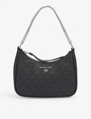 MICHAEL MICHAEL KORS: Jet Set monogram faux-leather chain-strap bag