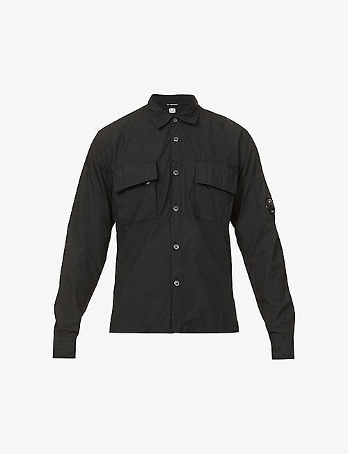 CP COMPANY: Lens-detail cotton shirt